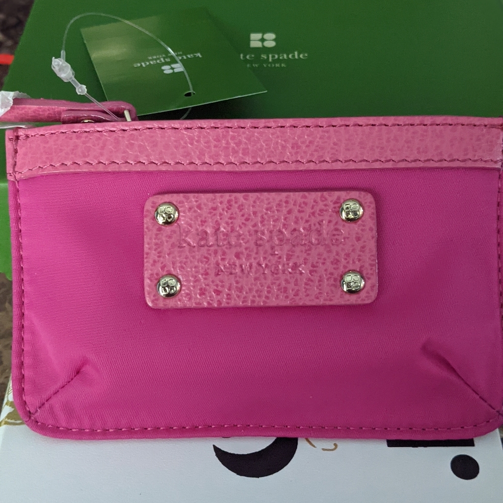 New! Kate Spade Pink Union Square Coin Purse! - Picture 4 of 9